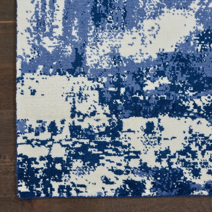 Nourison Twilight Area Rug TWI24 Blue/Ivory