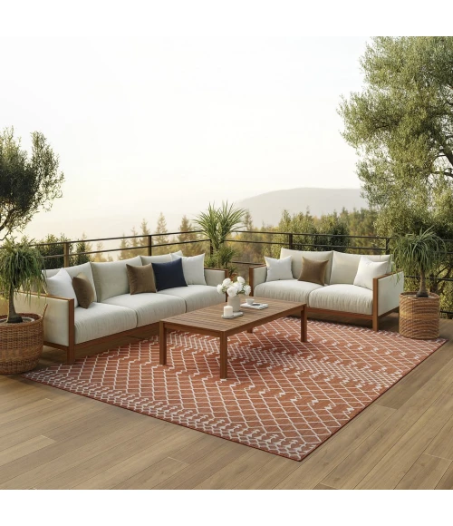 Nourison Positano Terracotta POS02 12ft. x 15ft. Rect. Rug