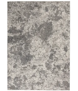 Michael Amini MA90 Uptown UPT02 Ivory/Grey 4 ft. X 6 ft. Area Rug