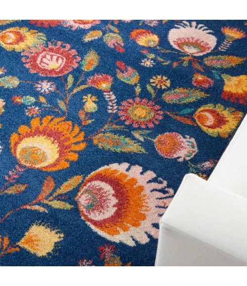 Nourison Allur Area Rug ALR08-Navy Multicolor