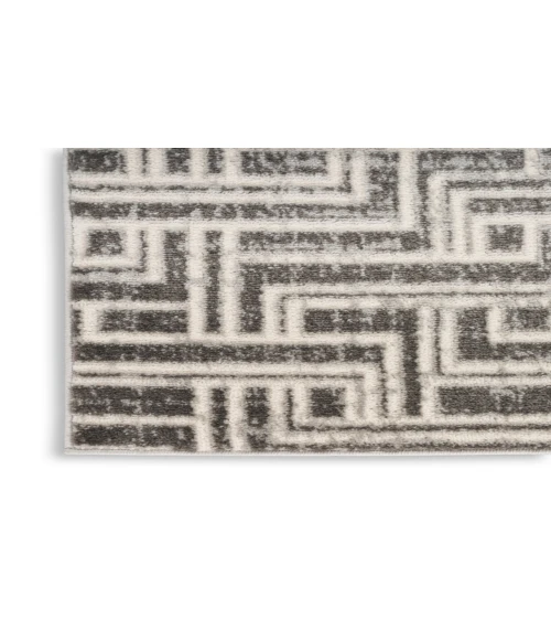 Nourison Serenity Home Grey Ivory SRH04 5 ft. 3 in. X 7 ft. 3 in. Rectangle Rug