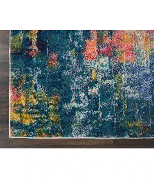 Nourison Celestial Area Rug CES09-Blue/Yellow