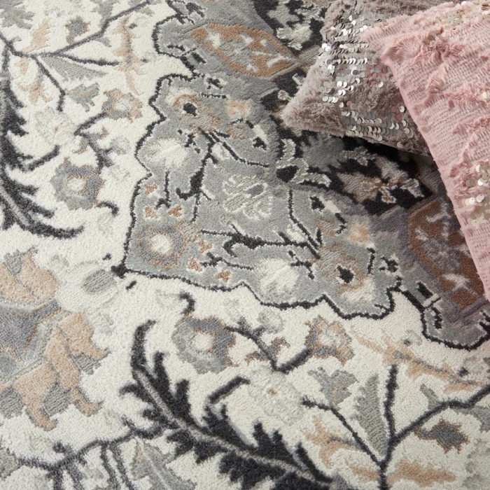Nourison Elation Area Rug ETN09-Ivory Grey