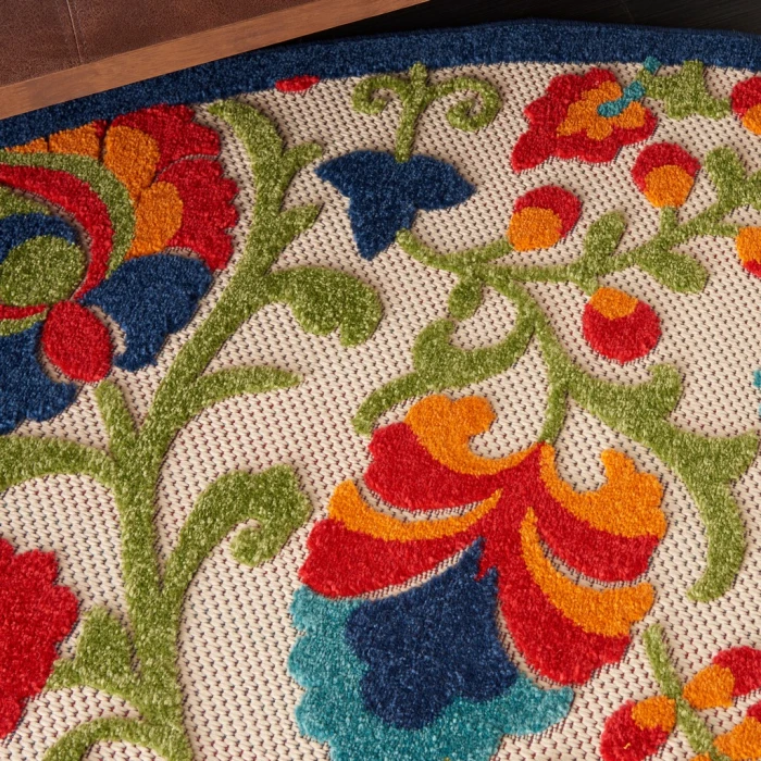 Nourison Aloha Round Area Rug ALH17-Multicolor