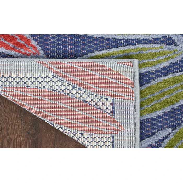 Nourison Aloha Navy Multicolor ALH18 2 ft. 8 in. X 4 ft. Rectangle Rug