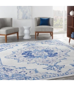 Nourison Home Whimsicle WHS14 Ivory Blue 7 ft. X 10 ft. Area Rug
