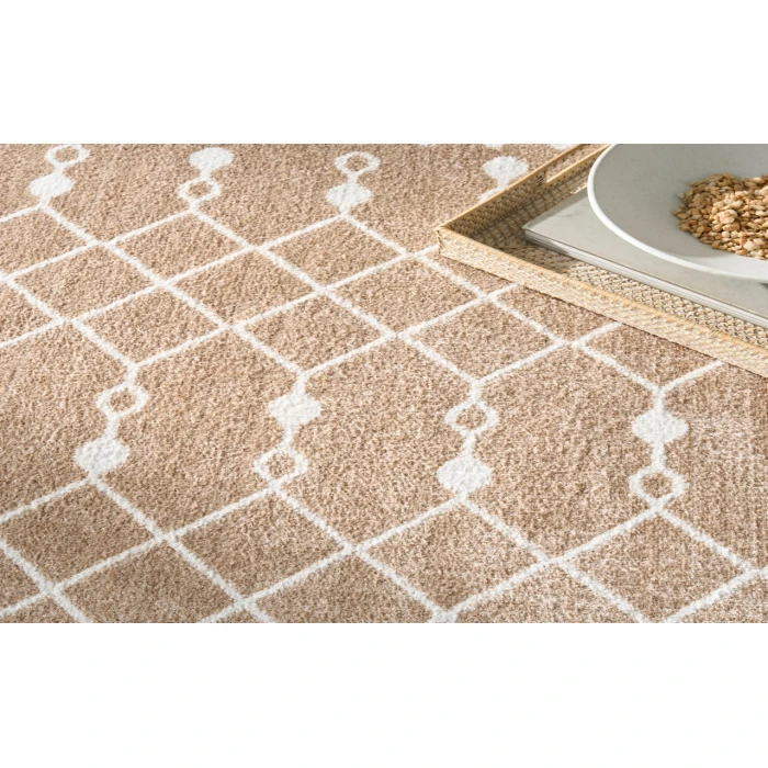 Nourison Astra Machine Washable Taupe ASW10 5 ft. 3 in. X 7 ft. Rectangle Rug