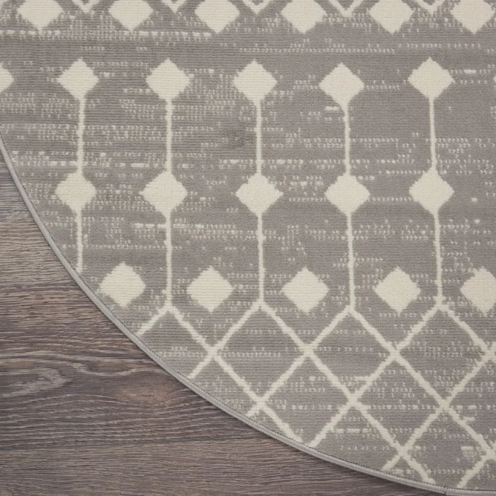Nourison Grafix Round Area Rug GRF37-Grey