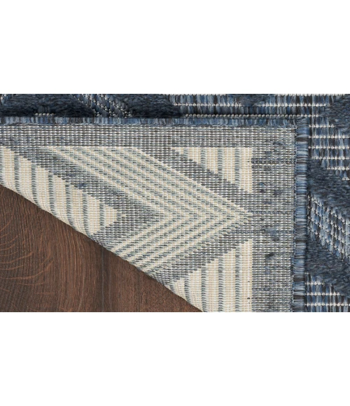 Nourison Versatile Navy Blue NRV01 2 ft. X 6 ft. Rectangle Rug