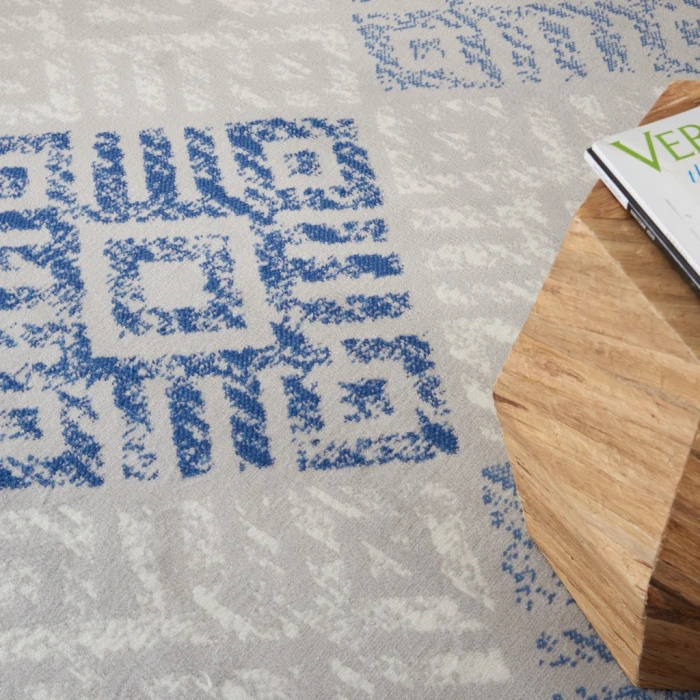 Nourison Whimsicle Area Rug WHS18-Grey Blue