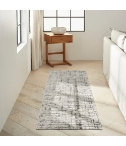 Calvin Klein CK950 Rush CK952 Ivory Grey 2 ft. 3 in. X 7 ft. 3 in. Area Rug