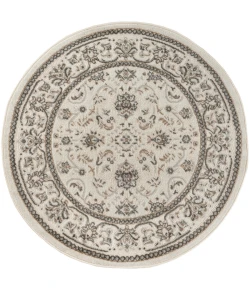 Nourison Home Serenity Home SRH02 Ivory Mocha 4 ft. Round Area Rug