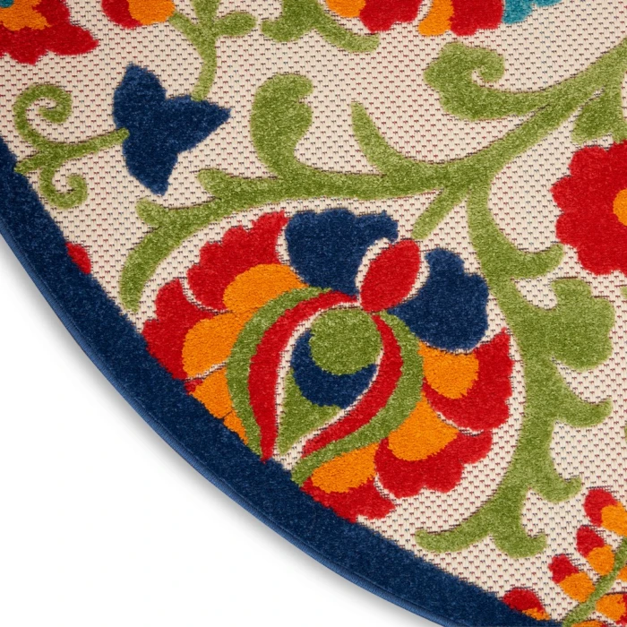 Nourison Aloha Round Area Rug ALH17-Multicolor
