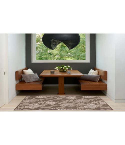 Nourison Garden Oasis Mocha GOA03 3 ft. X 5 ft. Rectangle Rug