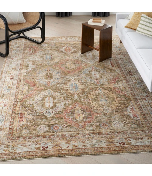 Nourison Sahar Green SHR01 8 ft. X 10 ft. Rect. Rug