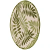 Nourison Home Aloha ALH18 Ivory Green 5 ft. 3 in. Round Area Rug