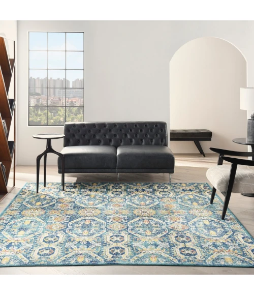 Nourison Allur Area Rug ALR05-Blue Multicolor