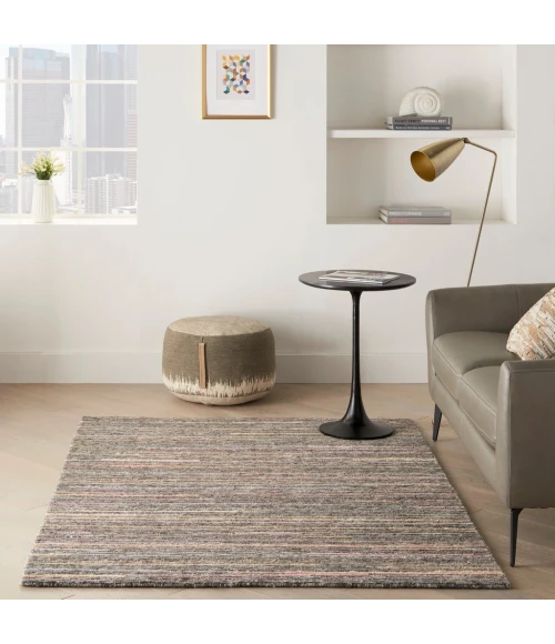 Nourison Plateau Area Rug PAE01-Grey/Flame