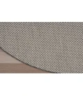 Nourison Courtyard Ivory/Charcoal COU01 5 ft. X 8 ft. Oval Rug