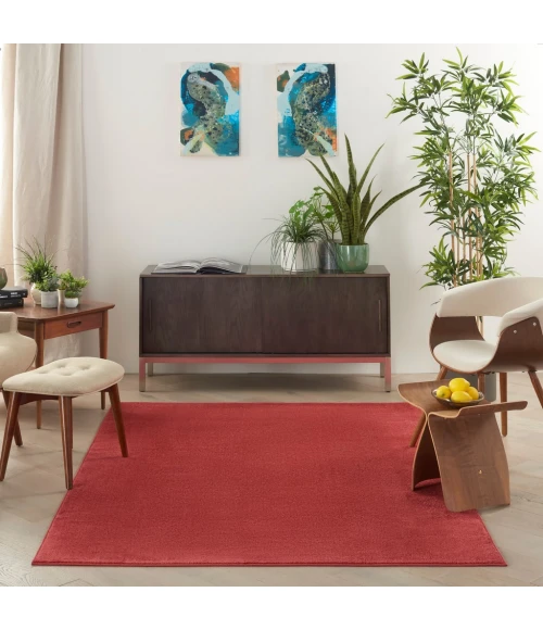 Nourison Essentials Brick Red Area Rug NRE01-Brick Red