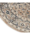 Nourison Quarry Beige Grey QUA05 8 ft. X Round Rug