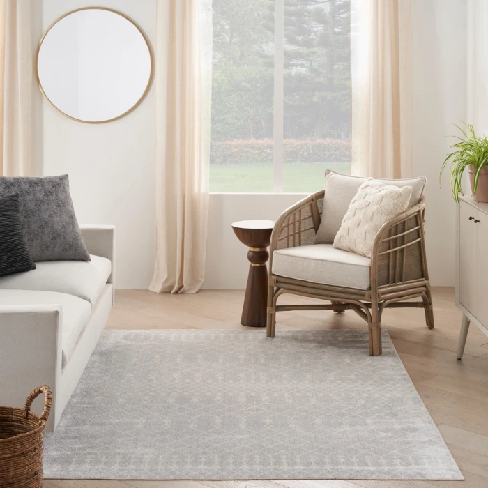 Nourison Astra Machine Washable Area Rug ASW10 Grey