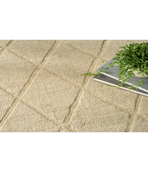 Nourison Wool Haven Beige WOH01 5 ft. 3 in. X 7 ft. 3 in. Rectangle Rug