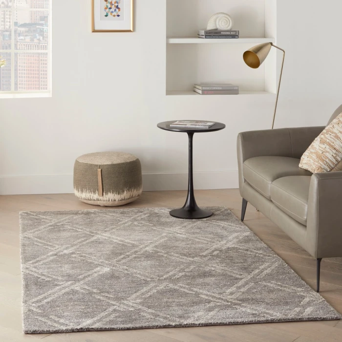Nourison Venosa Area Rug VSN01-Grey/Ivory