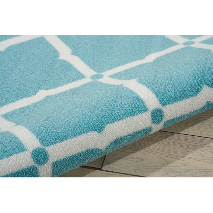 Nourison Home & Garden Area Rug RS091 Aqua 10' x 13'