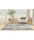 Nourison Garden Oasis Grey GOA05 5 ft. X 7 ft. Rectangle Rug