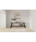 Nourison Astra Machine Washable Ivory Blue ASW13 3 ft. 3 in. X 5 ft. Rectangle Rug
