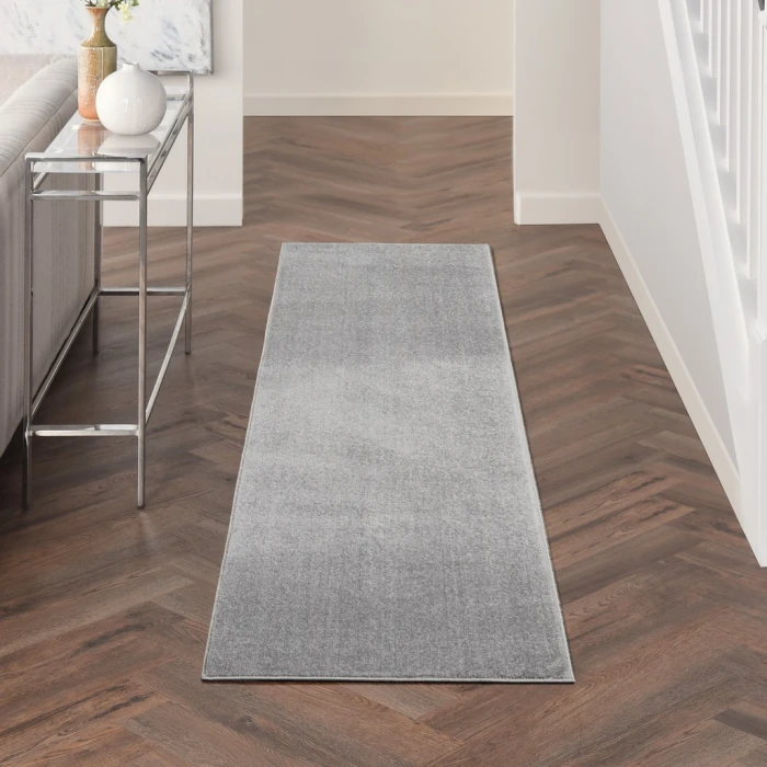 Nourison Essentials Silver Grey Area Rug NRE01-Silver Grey