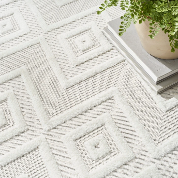 Nourison Versatile Area Rug NRV01 Ivory/White