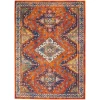 Nourison Home Allur ALR02 Orange Multicolor 5 ft. 3 in. X 7 ft. 3 in. Area Rug