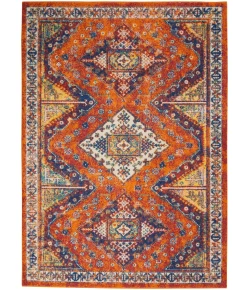 Nourison Home Allur ALR02 Orange Multicolor 5 ft. 3 in. X 7 ft. 3 in. Area Rug