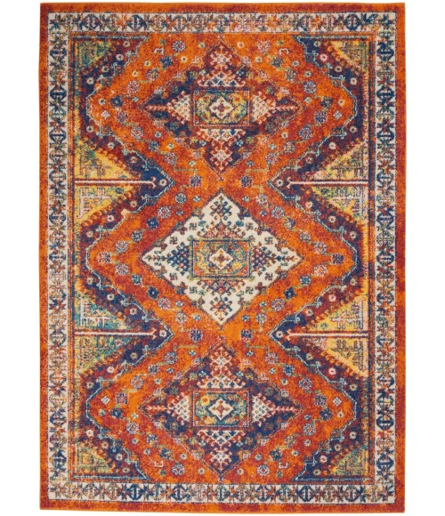 Nourison Allur Area Rug ALR02-Orange Multicolor