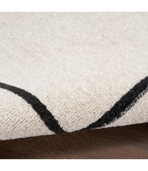 Nourison Nourison Essentials Area Rug NRE02 Ivory/Black