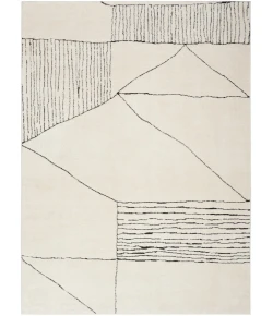 Nourison Home Modern Comfort MNC02 Ivory Black 7 ft. 10 in. X 9 ft. 10 in. Area Rug