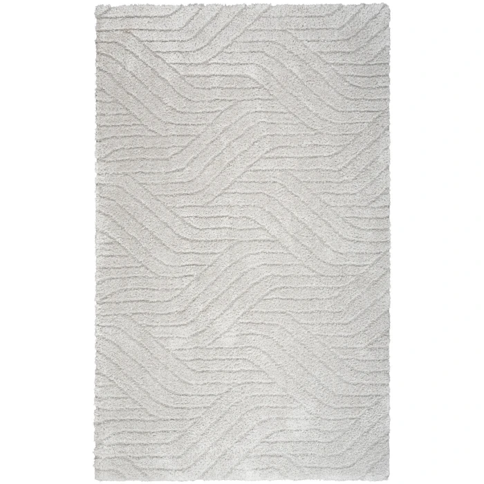 Calvin Klein Surfaces Silver Grey SFC01 3 ft. 11 in. X 5 ft. 11 in. Rectangle Rug