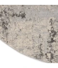 Nourison Rustic Textures Area Rug RUS07 Grey/Beige 5'3" Round