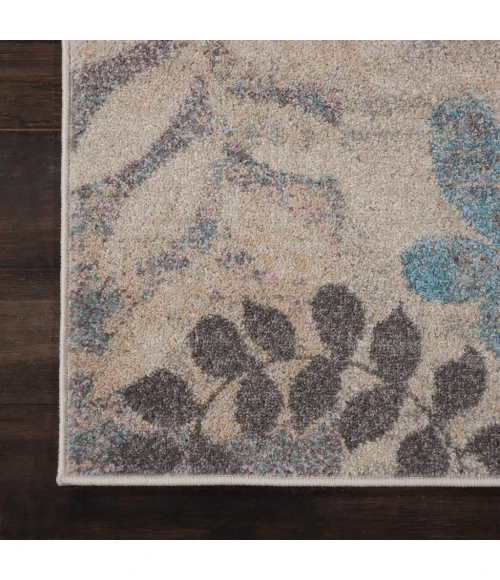 Nourison Tranquil Runner Area Rug TRA01-Ivory/Light Blue