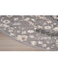 Nourison Elation Grey ETN09 7’10” Round Rug