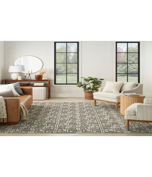 Nourison Serenity Home Grey Ivory SRH04 5 ft. 3 in. X 7 ft. 3 in. Rectangle Rug