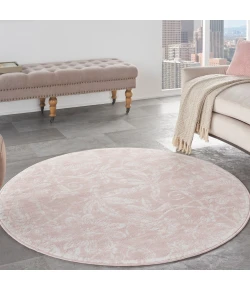 Nourison Home Whimsicle WHS05 Pink 5 ft. Round Area Rug