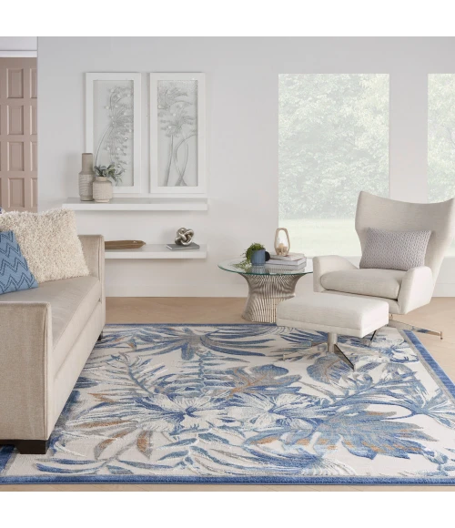 Nourison Seaside Area Rug SDS02 Ivory Blue