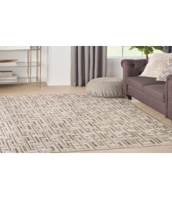 Nourison Home Serenity Home SRH04 Mocha Ivory 3 ft. 11 in. X 5 ft. 11 in. Area Rug