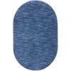 Nourison Home Nourison Essentials NRE01 Navy Blue 6 ft. X 9 ft. Oval Area Rug