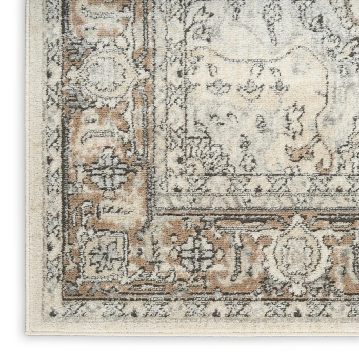 Nourison Quarry Ivory Grey Taupe QUA18 5 ft. X 7 ft. Rect. Rug