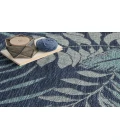 Nourison Garden Oasis Navy GOA02 5 ft. X 7 ft. Rectangle Rug