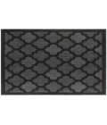Nourison Easy Care Charcoal Black NES01 5 ft. Square Rug